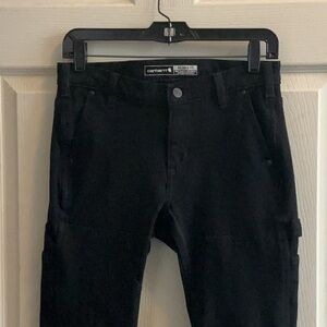 Carhartt Women's Relaxed Fit Stretch Twill Pants - Black